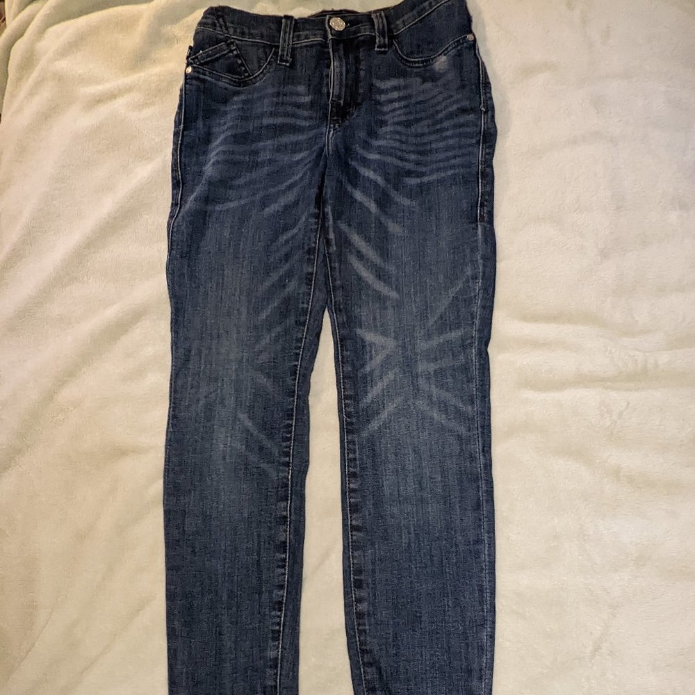 WOMEN'S JEANS ROCK & REPUBLIC 2 M 2M Medium Kashmiere Blue Pattern Pants